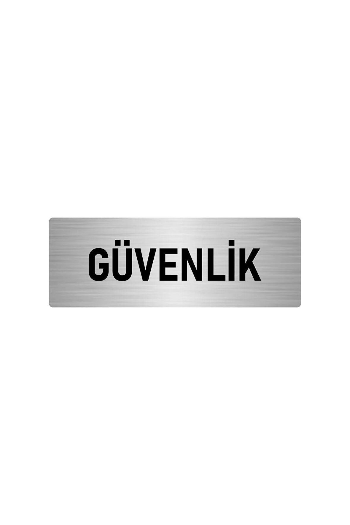 Metal Yönlendirme Levhası, Departman Kapı Isimliği Güvenlik 5x20 Cm Gümüş Renk