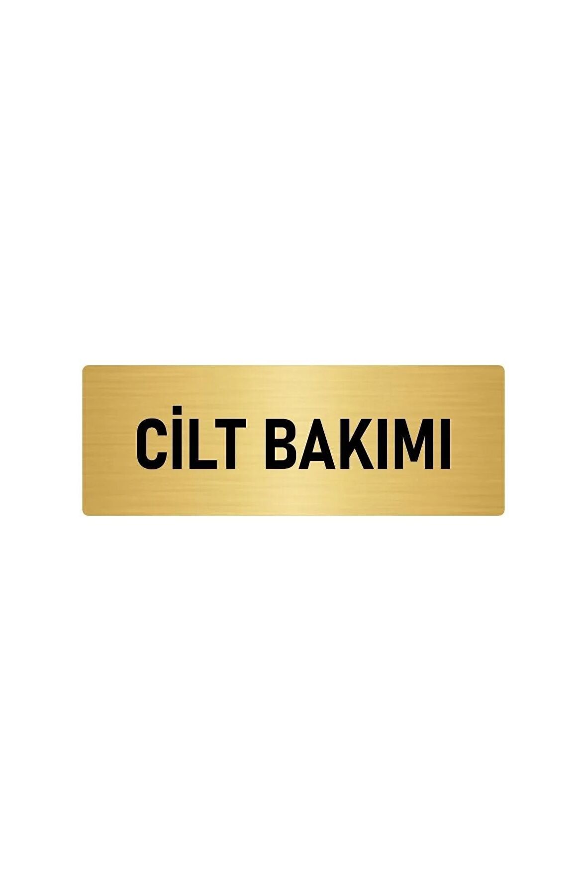 Metal Yönlendirme Levhası, Departman Kapı Isimliği Cilt Bakımı 5x20 Cm Altın Renk