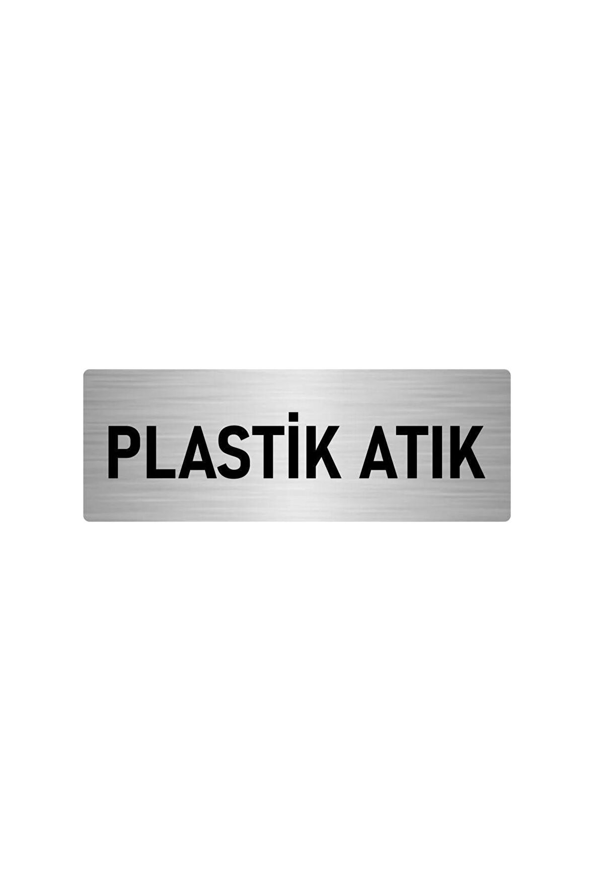 Metal Yönlendirme Levhası, Departman Kapı Isimliği Plastik Atık 10x20 Cm Gümüş Renk
