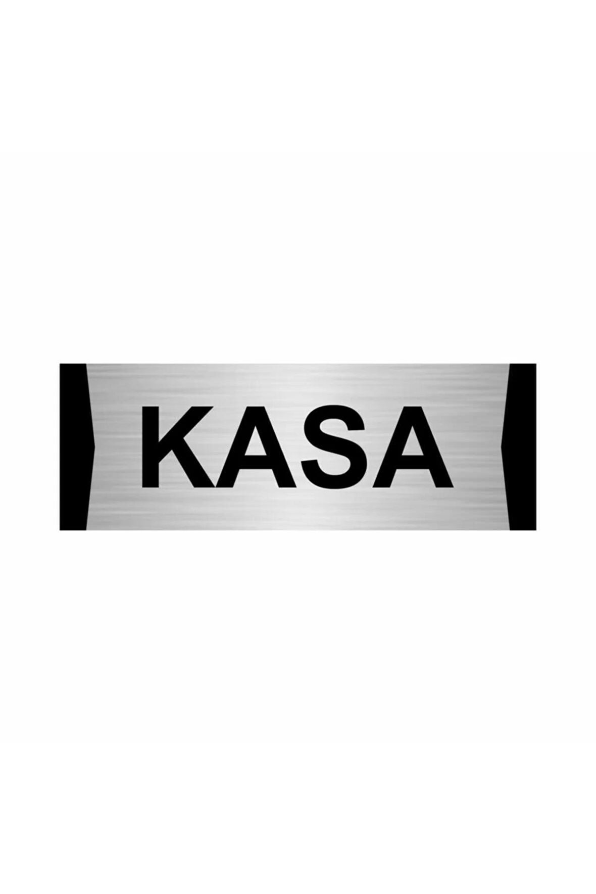 Kasa 5x20cm Gümüş Renk Metal Yönlendirme Levhası