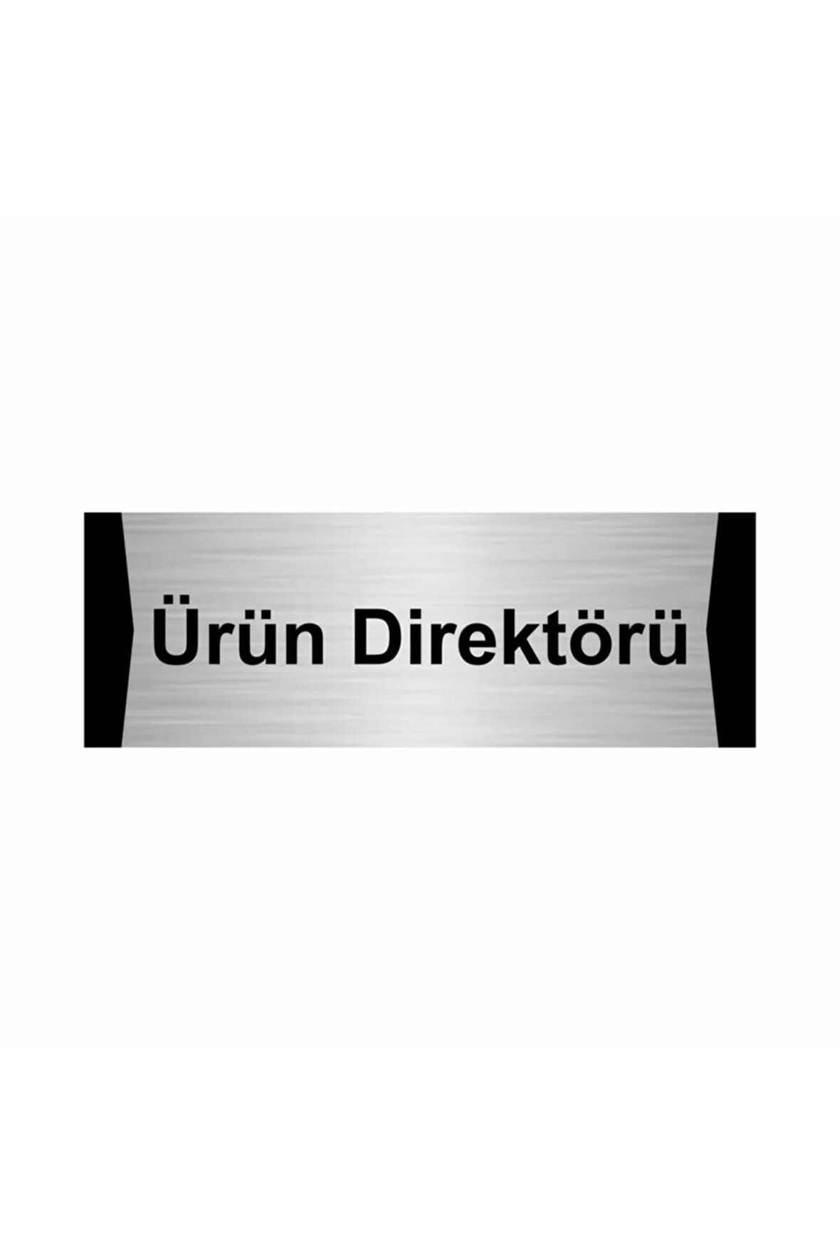Ürün Direktörü 7x20cm Gümüş Renk Metal Yönlendirme Levhası