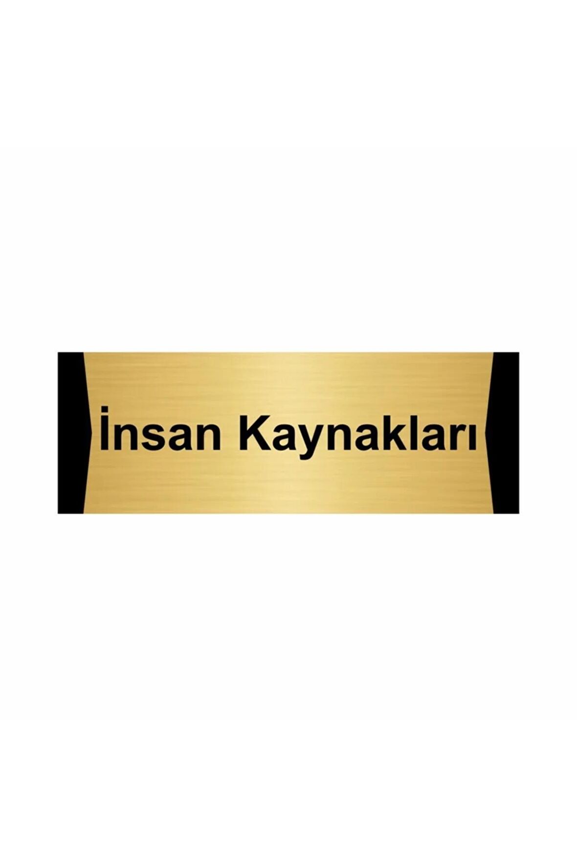 Insan Kaynakları 5x20cm Altın Renk Metal Yönlendirme Levhası