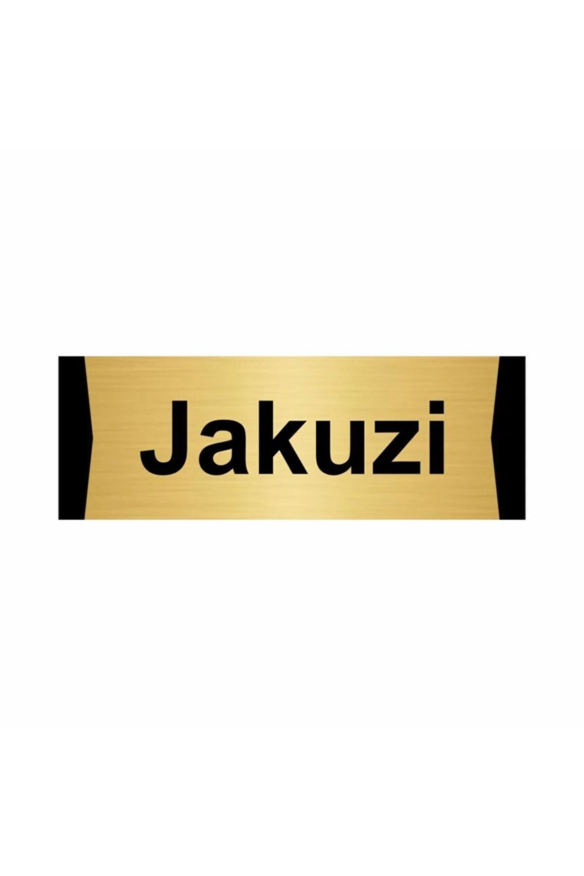 Jakuzi 5x20cm Altın Renk Metal Yönlendirme Levhası