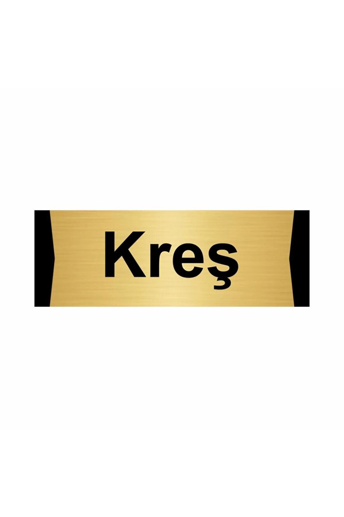 Kiler 5x20cm Altın Renk Metal Yönlendirme Levhası