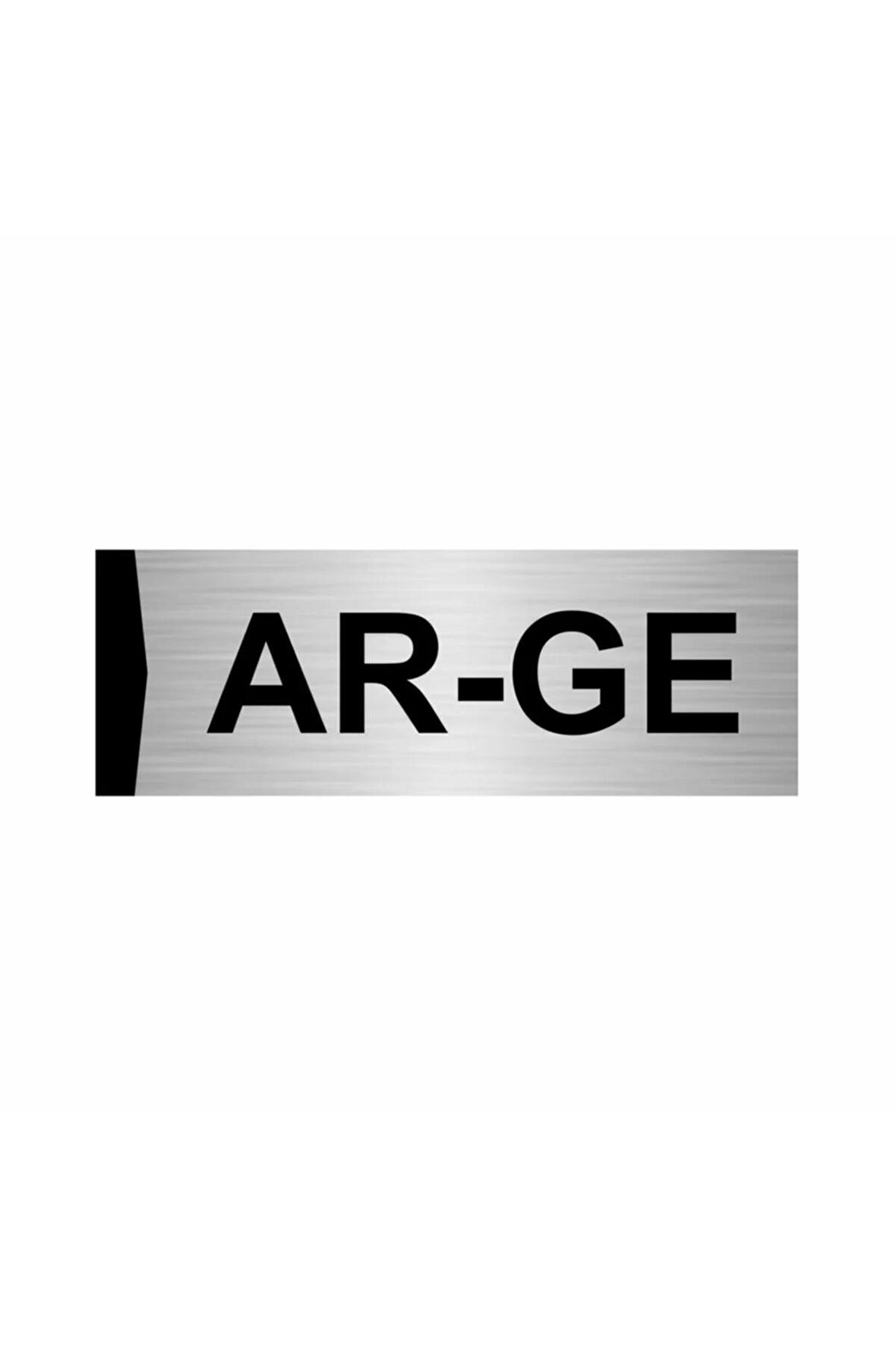 Ar-ge 5x20cm Gümüş Renk Metal Yönlendirme Levhası