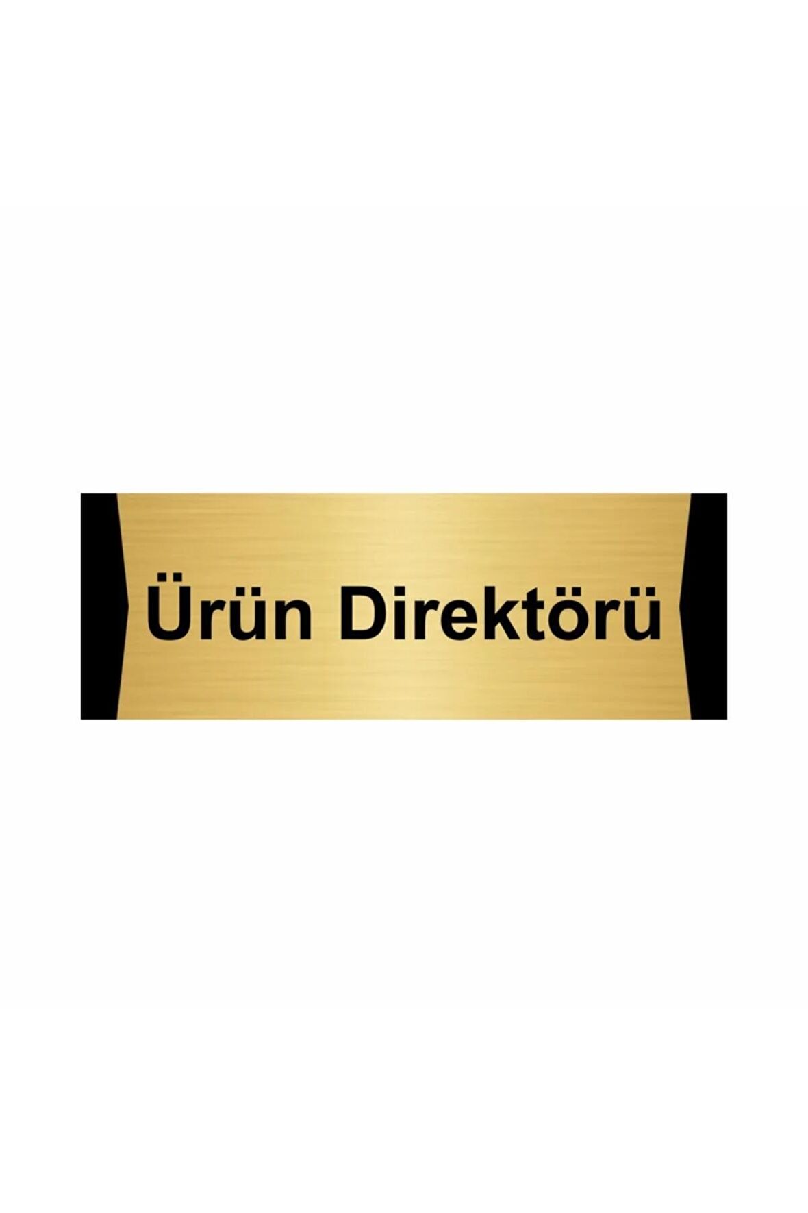 Ürün Direktörü 10x20cm Altın Renk Metal Yönlendirme Levhası