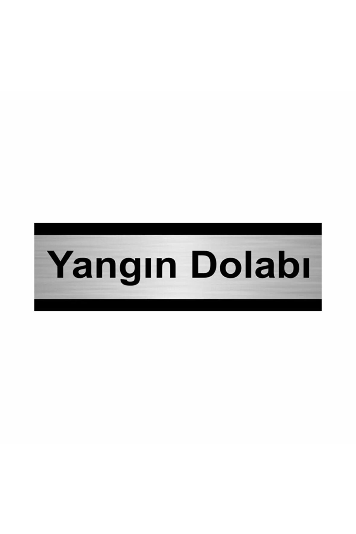 Yangın Dolabı 5x20cm Gümüş Renk Metal Yönlendirme Levhası