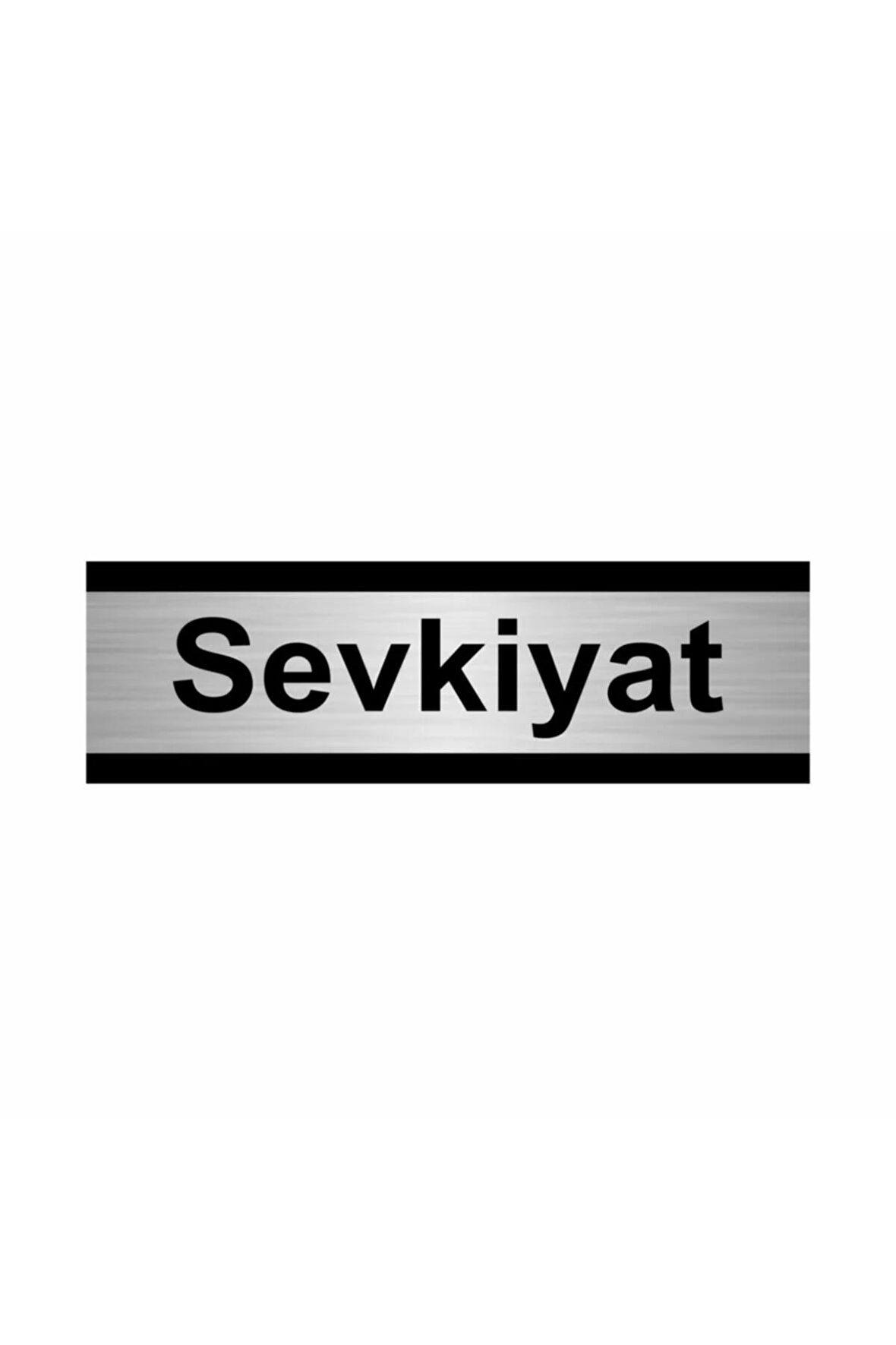 Sevkiyat 7x20cm Gümüş Renk Metal Yönlendirme Levhası