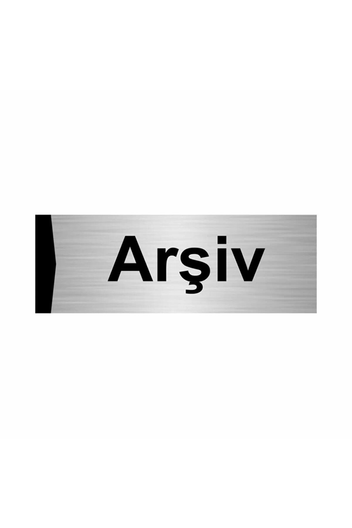 Arşiv 5x20cm Gümüş Renk Metal Yönlendirme Levhası