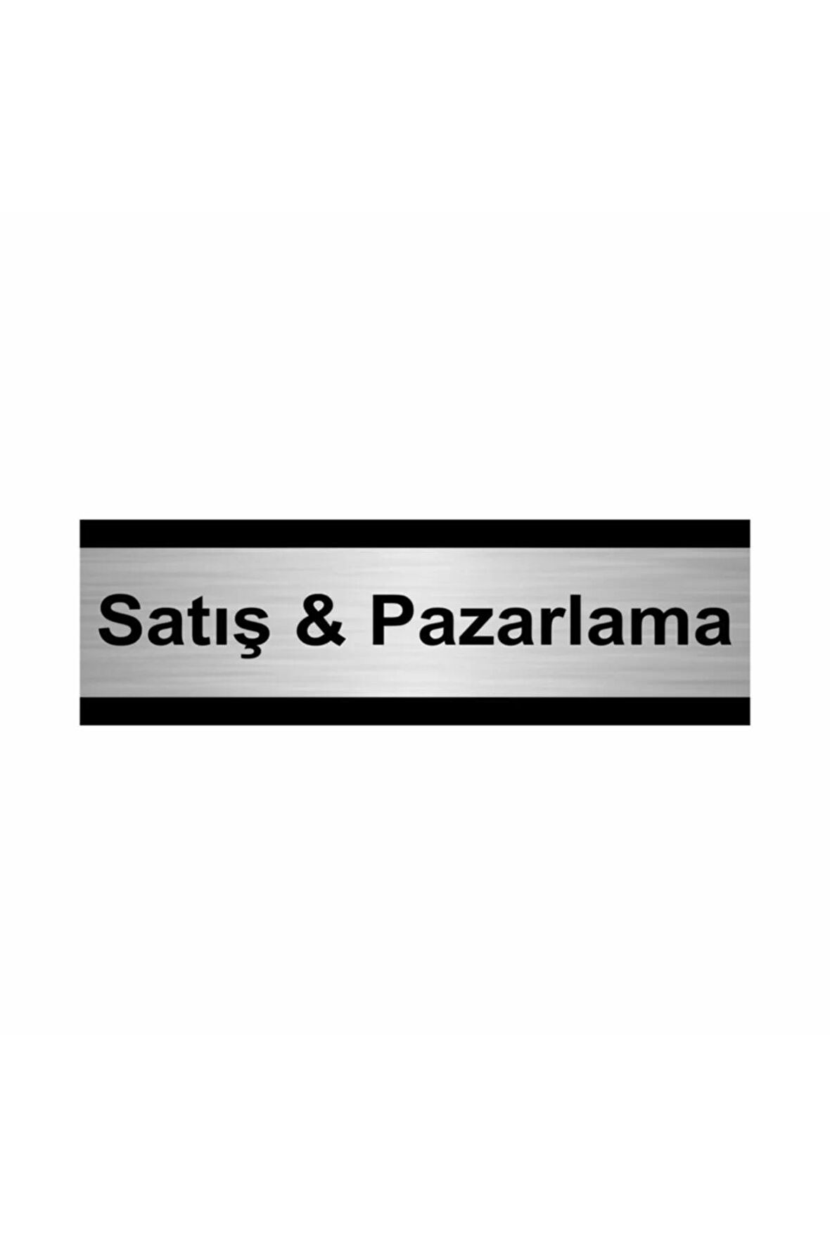 Satış&pazarlama 5x20cm Gümüş Renk Metal Yönlendirme Levhası