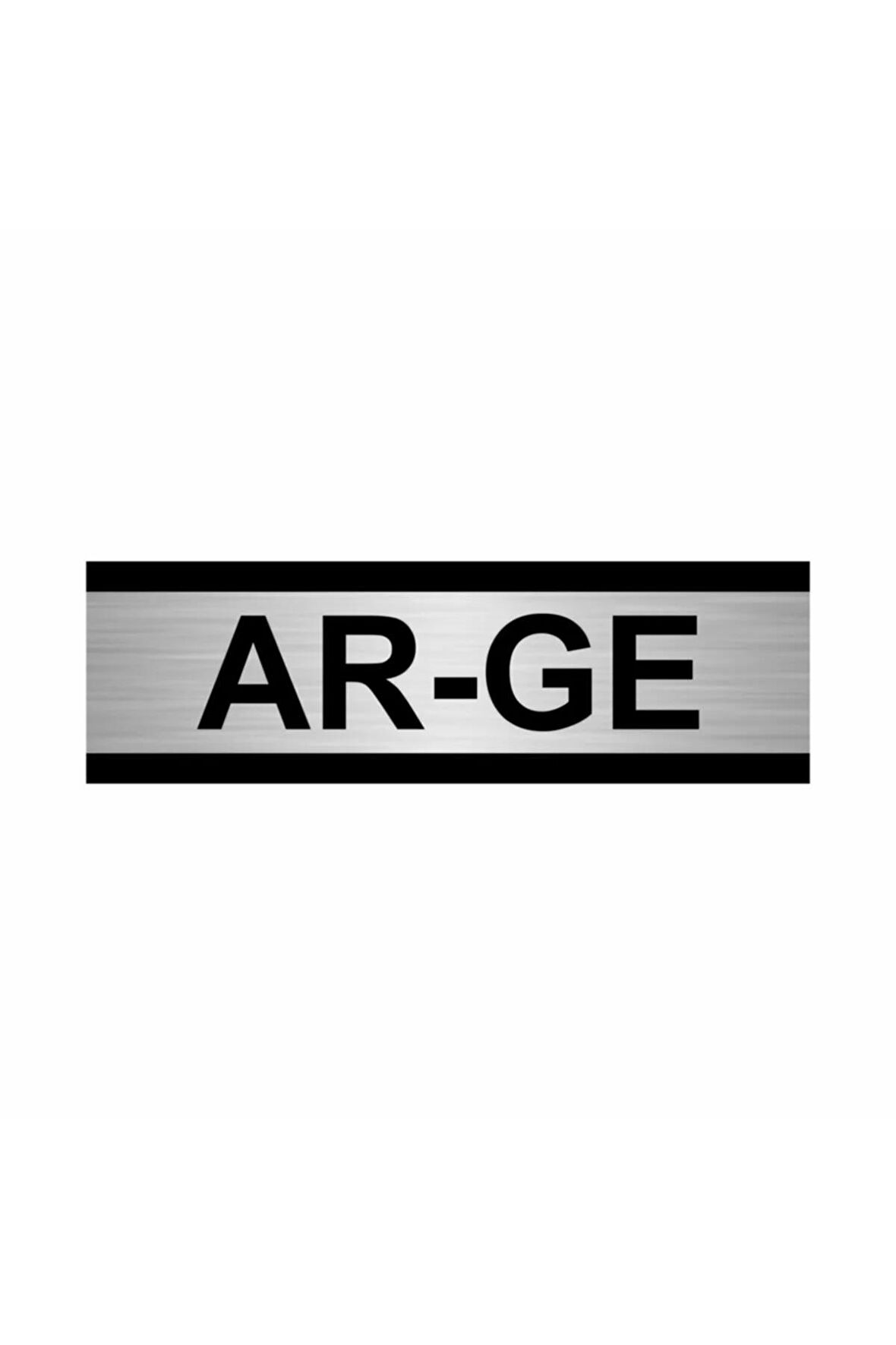 Ar-ge 5x20cm Gümüş Renk Metal Yönlendirme Levhası