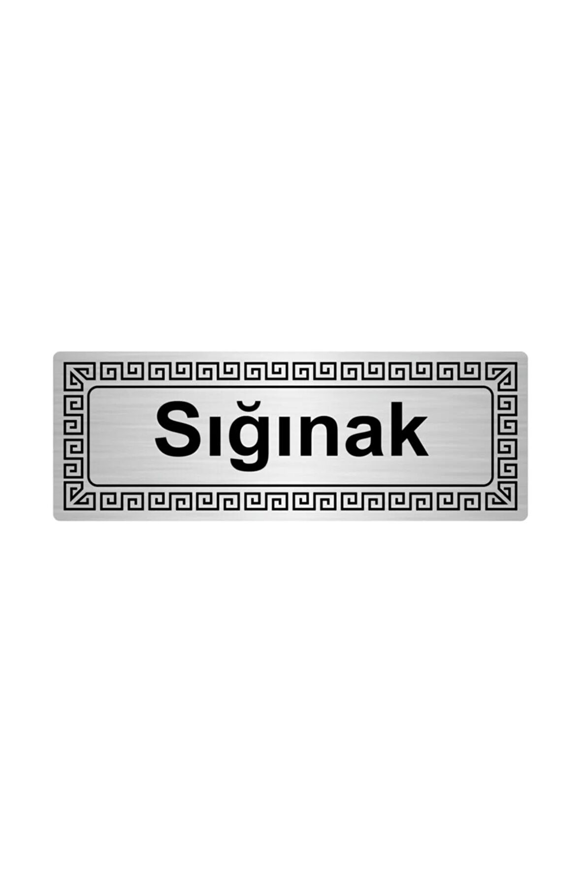 Yönetim 7 cmx20 cm Metal Yönlendirme Levhası Gümüş Renk Metal