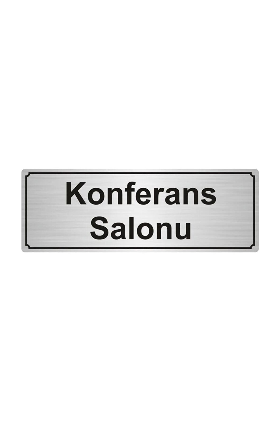 KONFERANS SALONU YÖNLENDİRME LEVHASI 7cmX20cm ALTIN RENK METAL
