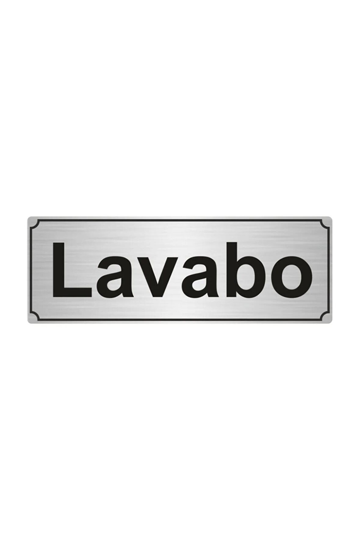 ATÖLYE YÖNLENDİRME LEVHASI 7cmX20cm GÜMÜŞ RENK METAL