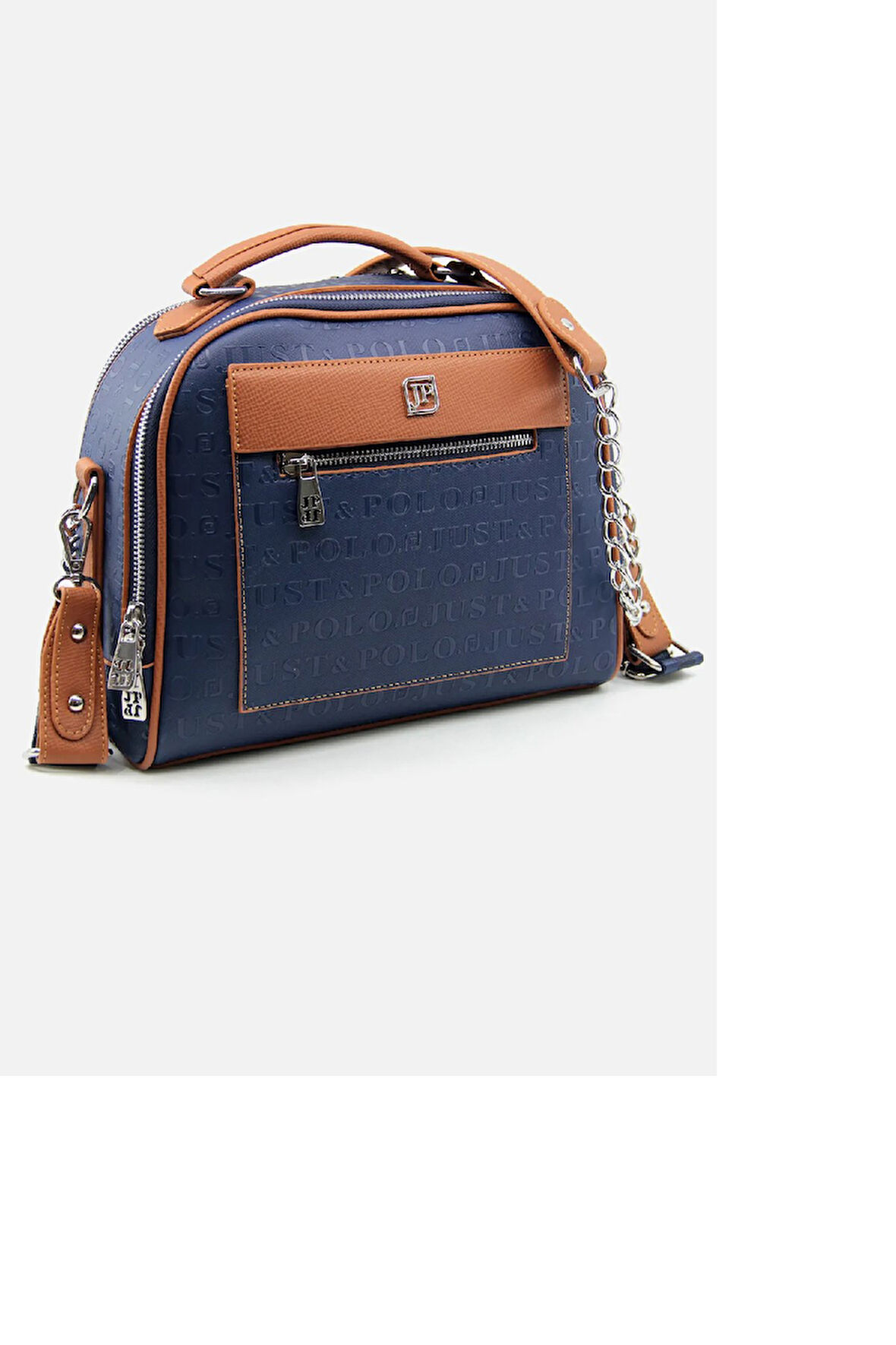 Just Polo JP4025  Gofraj Baskılı Yeni Sezon 4 Bölmeli Omuz ve Çapraz Çantası OZT4025