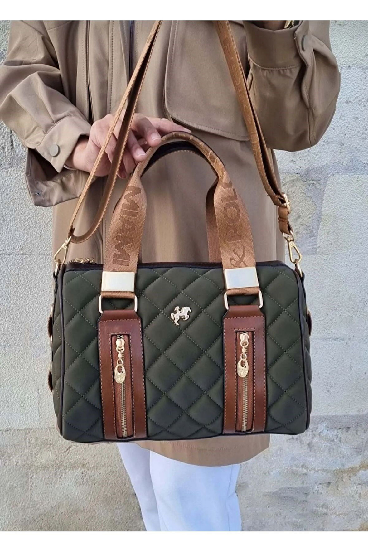 Just Polo  Kadın Silindir Model El Ve Omuz Çantası 4107 Yeni Sezon