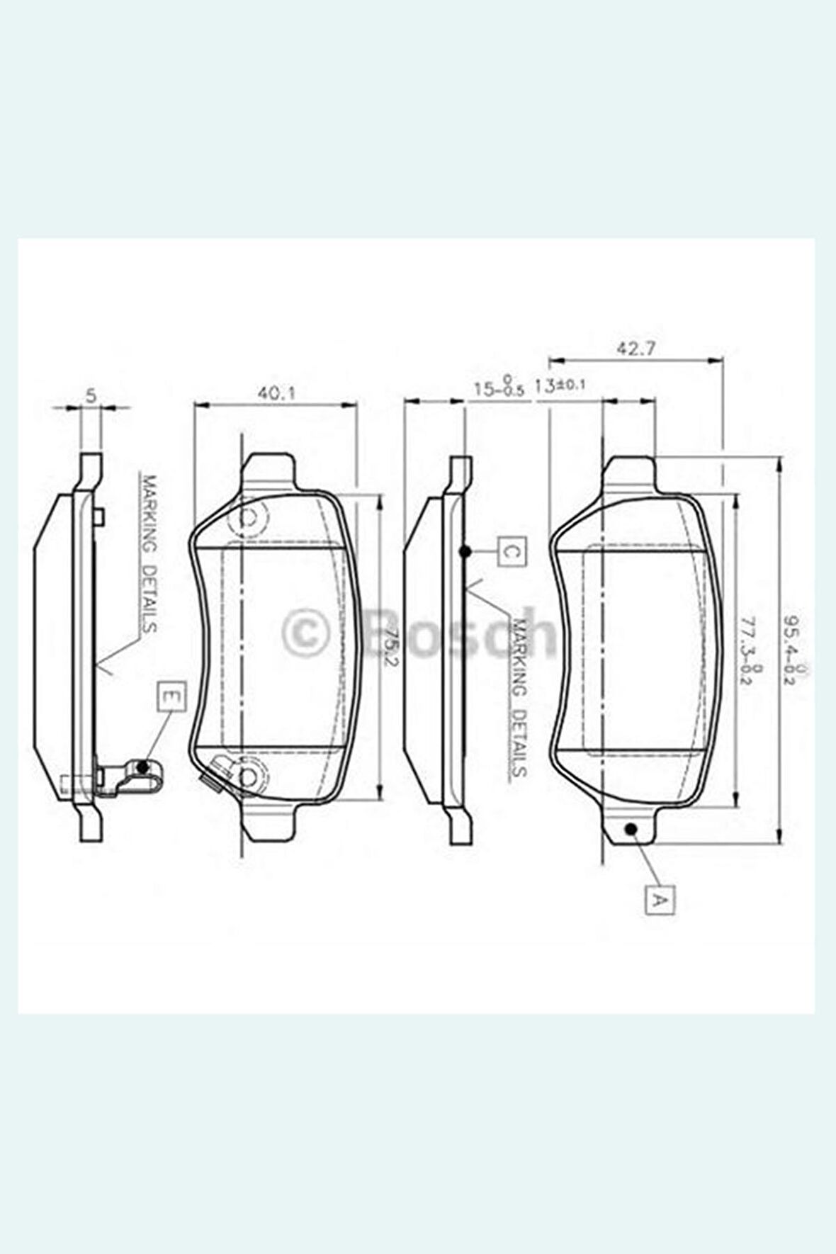 0986495218 Arka Fren Balata Takımı Astra G (02-) - Asrta H (05-) - Combo (02-)