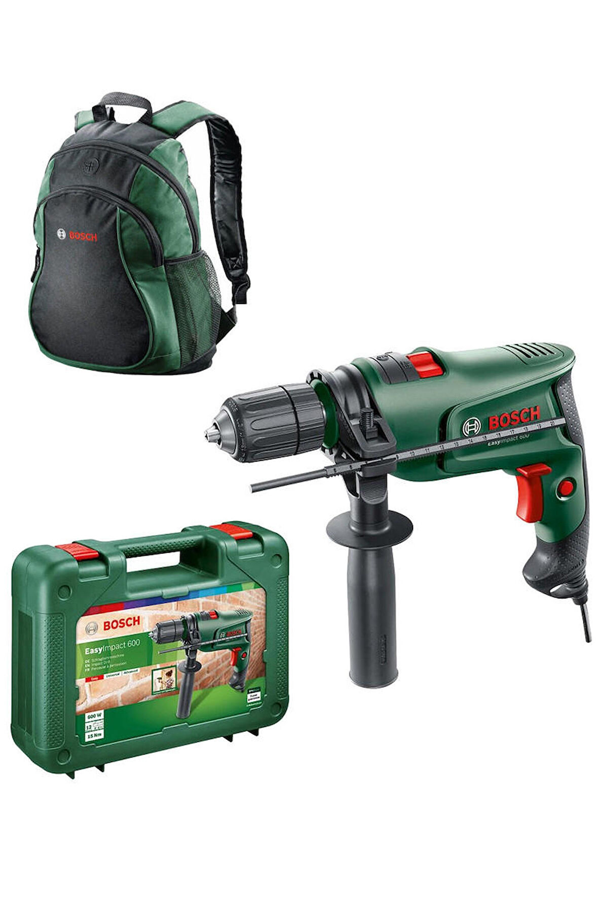 Bosch EasyImpact 600 0603133000 Yeşil Matkap Seti