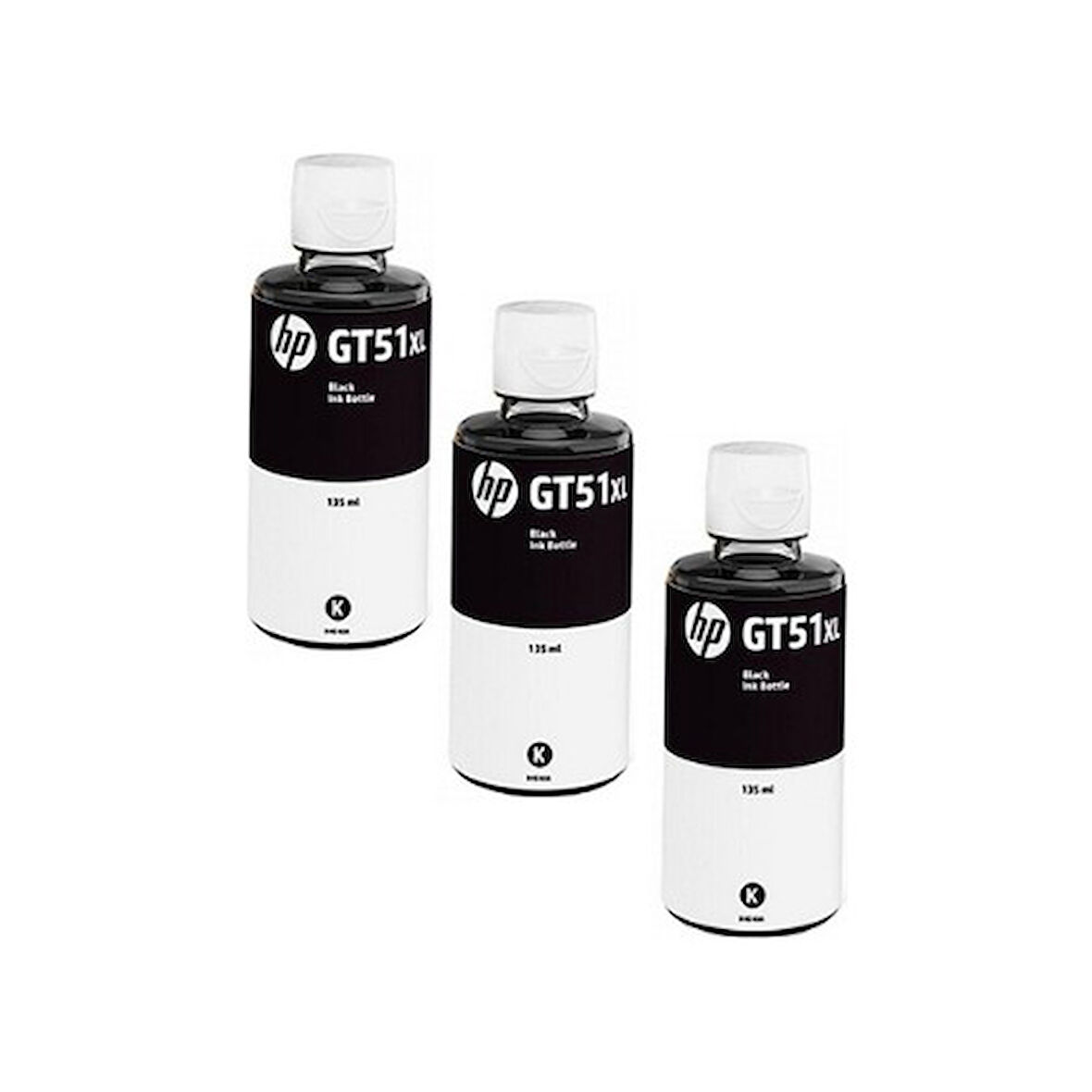Hp GT51XL / GT-5822 Siyah Orjinal Mürekkep 3'LÜ Avantaj Paket 