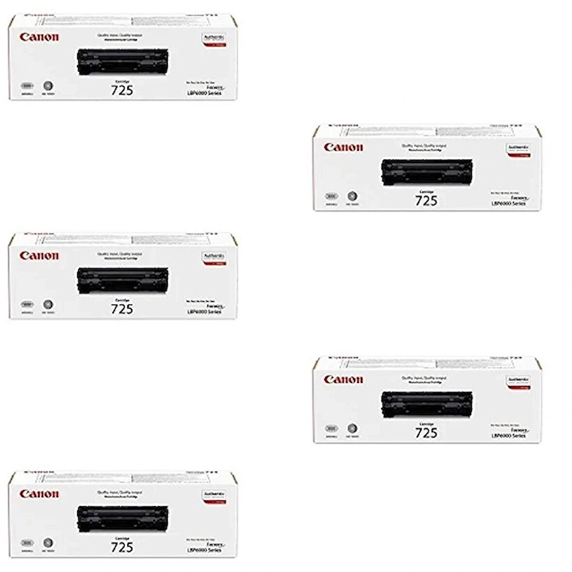 Canon CRG-725 / LBP-6000b Orjinal Toner 5'Lİ Avantaj Paket 