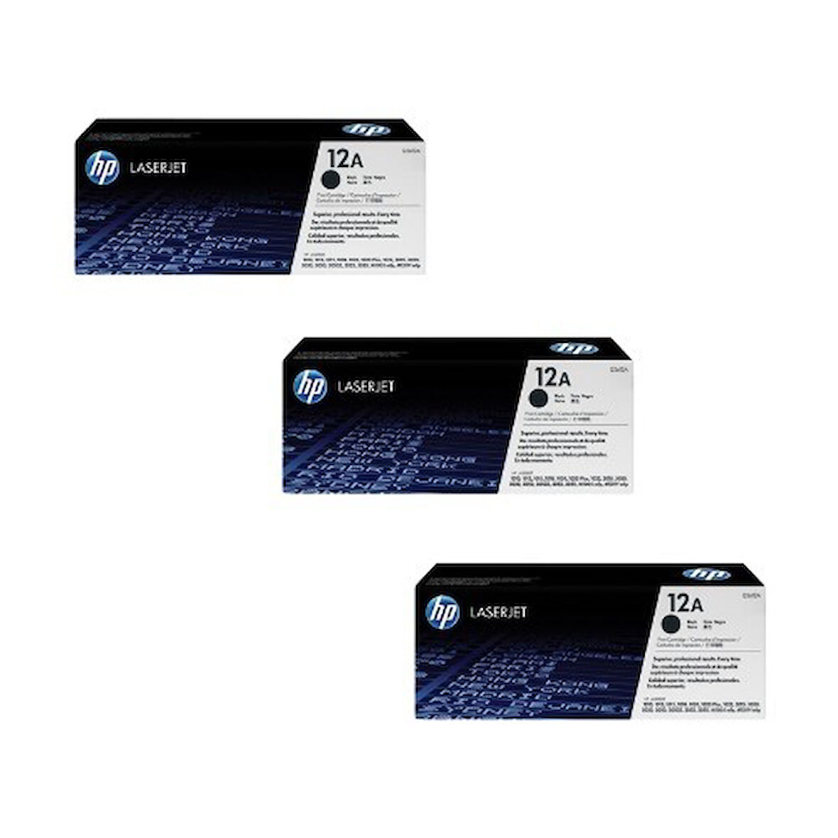 Hp 12A-Q2612A / M1005 Orjinal Toner 3'LÜ Avantaj Paket 