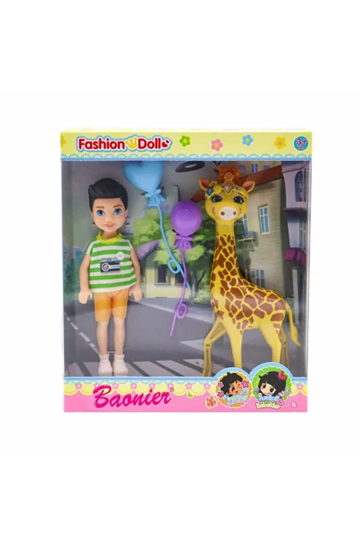 Kız Çocuk Oyuncak Baonier Zürafalı Mini Erkek Bebek Erkek Çocuk Oyuncak Eğitici Oyuncaklar