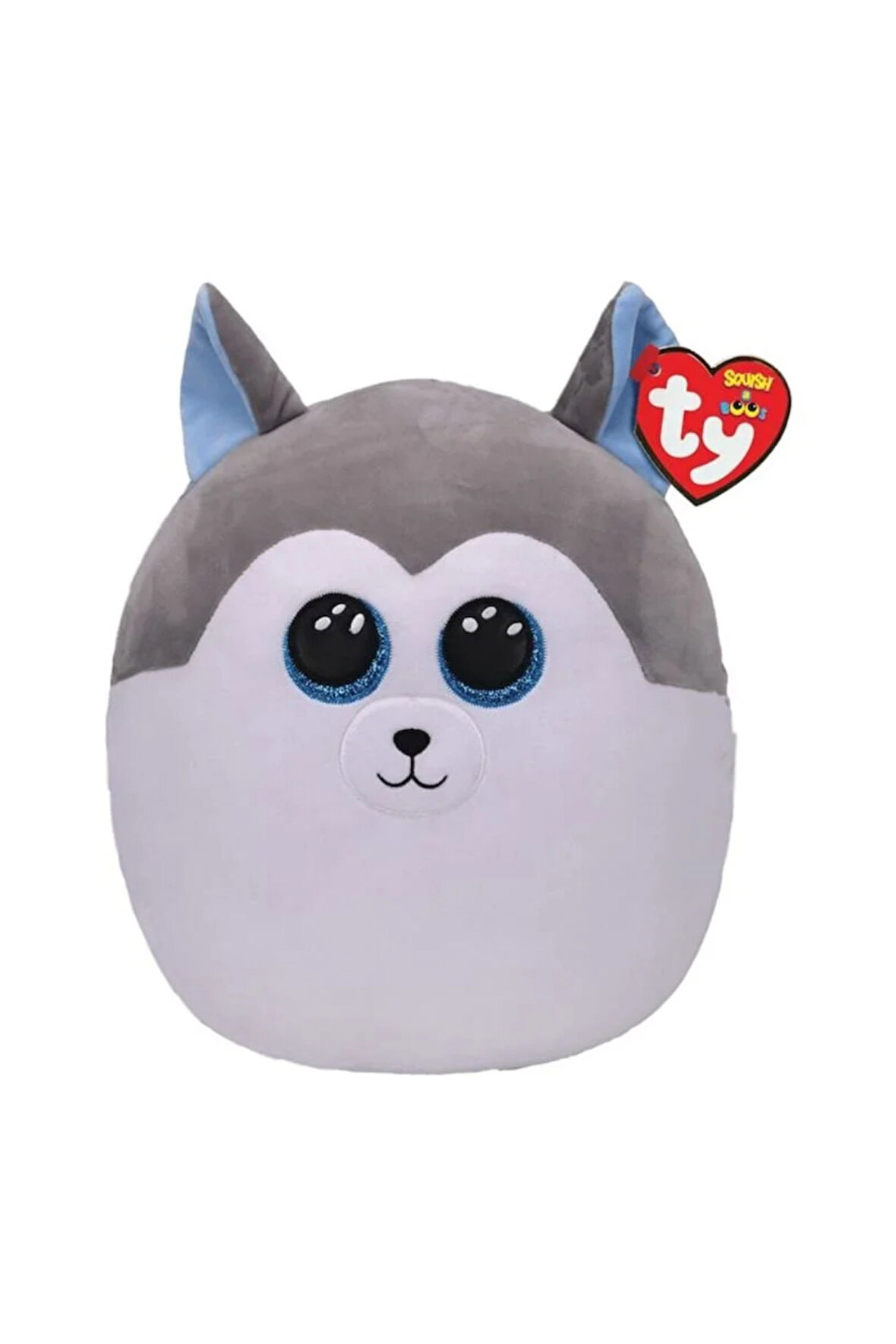Kız Çocuk Oyuncak Ty Squishy Beanies Yastık Gri Husky Slush 26cm Erkek Çocuk Oyuncak Eğitici Oyuncak