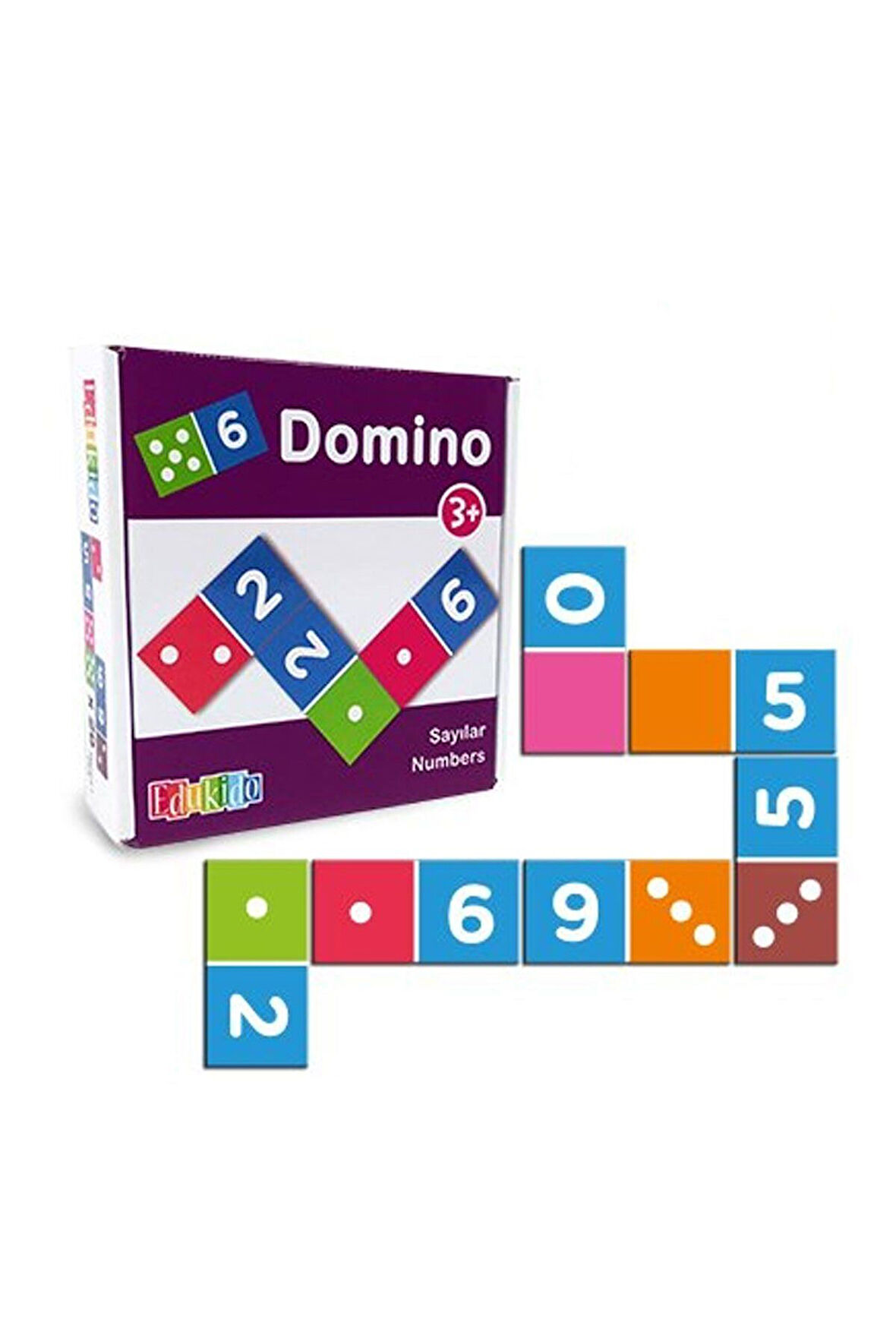 Kız Çocuk Oyuncak EDU-3012 Ahşap Sayılar Domino -Chiva Erkek Çocuk Oyuncak Eğitici Oyuncaklar