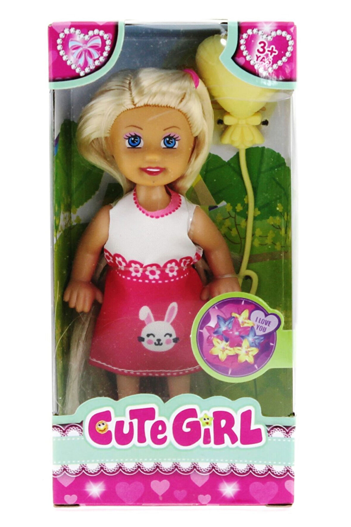 Kız Çocuk Oyuncak Cute Girl Sarı Balonlu Sarışın Mini Bebek Erkek Çocuk Oyuncak Eğitici Oyuncaklar