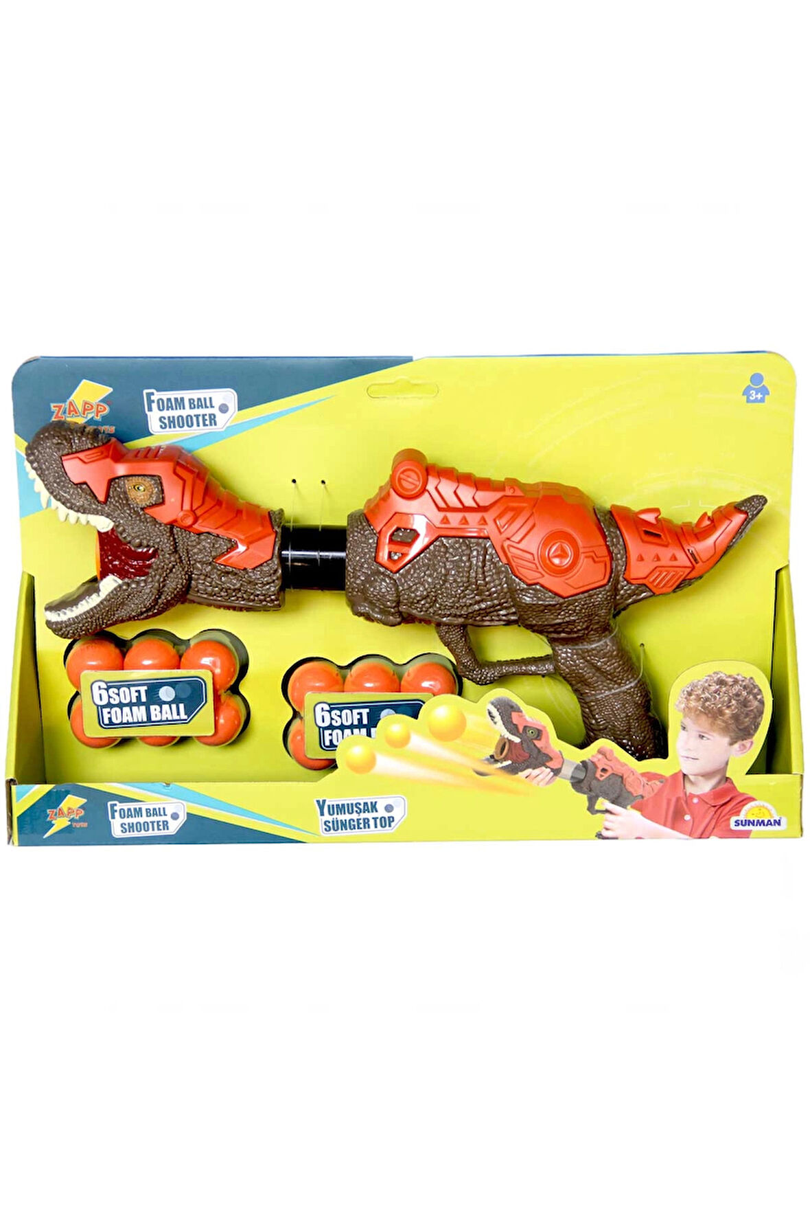 Kız Çocuk Oyuncak Yumuşak Sünger Top Atan Dinozor Oyuncak - S01003620 Erkek Çocuk Oyuncak Eğitici Oy