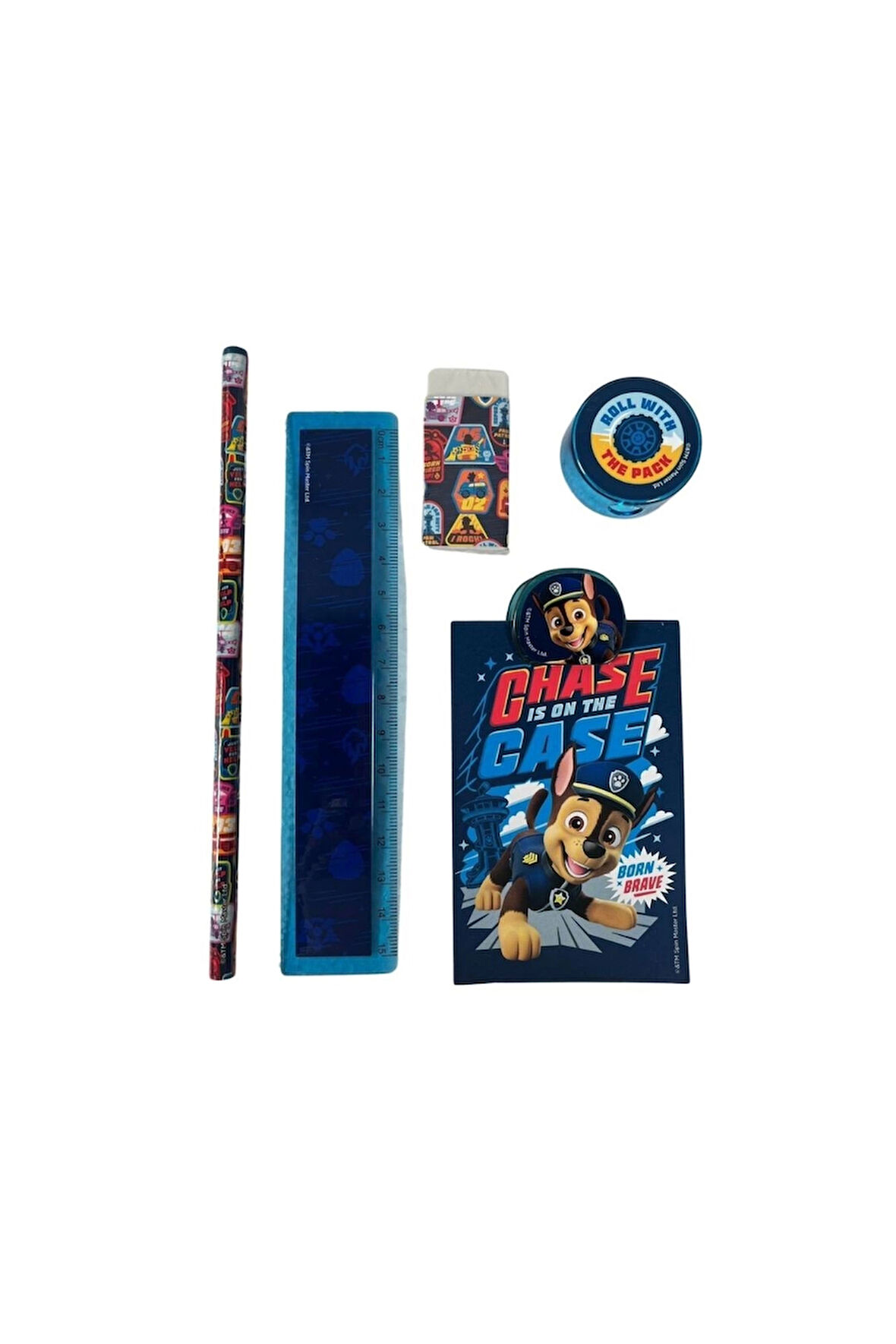 Kız Çocuk Oyuncak Paw Patrol Metal Kalemlikli 7 Parça Kırtasiye Seti Erkek Çocuk Oyuncak Eğitici Oyu