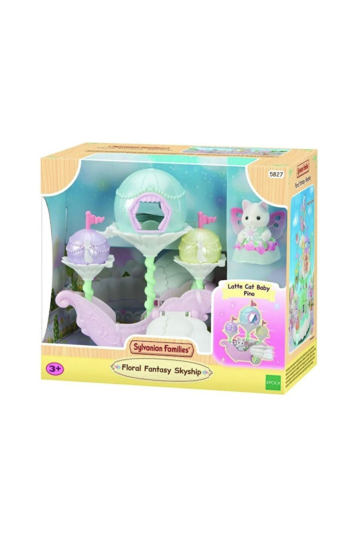 Kız Çocuk Oyuncak 5827 Sylvanian Families Çiçekli Masal Gökyüzü Gemisi +4 yaş Eğ