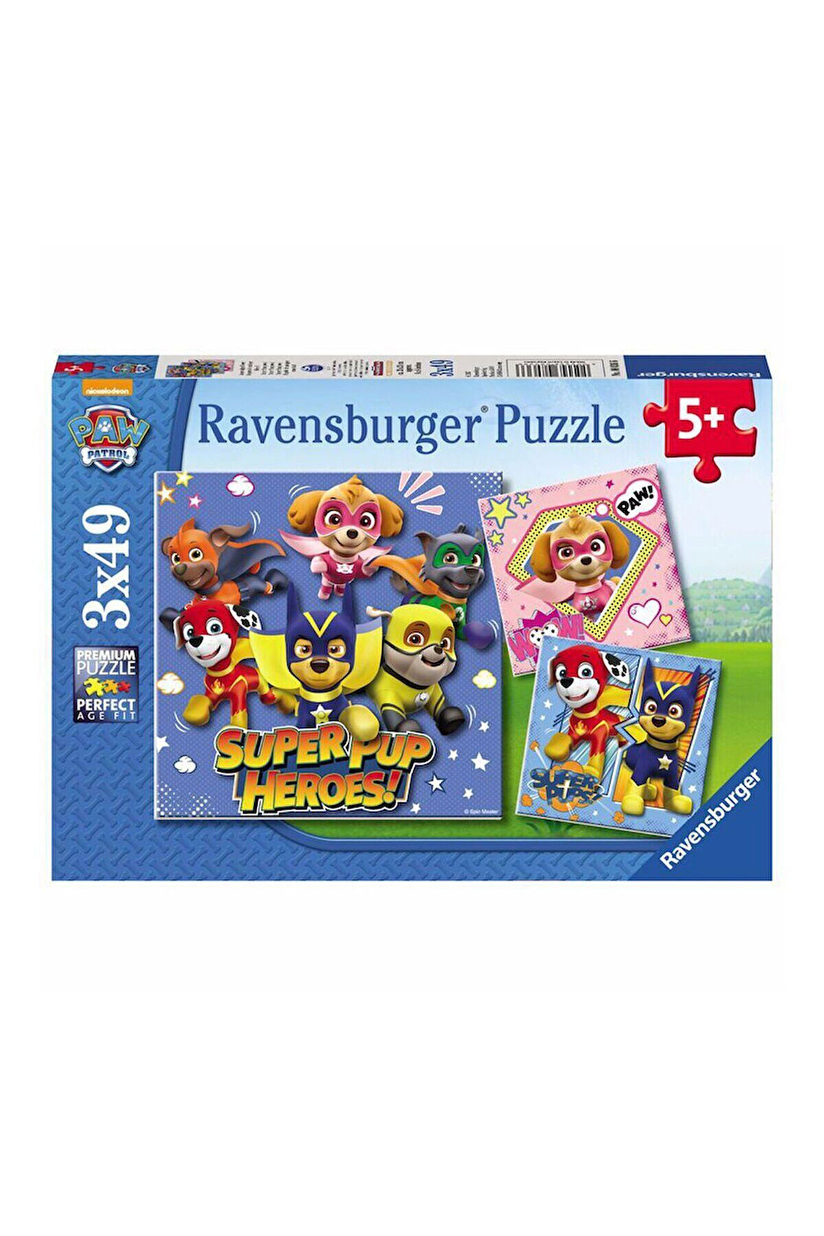 Kız Çocuk Oyuncak 80366 Paw Patrol 3x49 parça Ravensburger Puzzle Erkek Çocuk Oyuncak Eğitici Oyunca