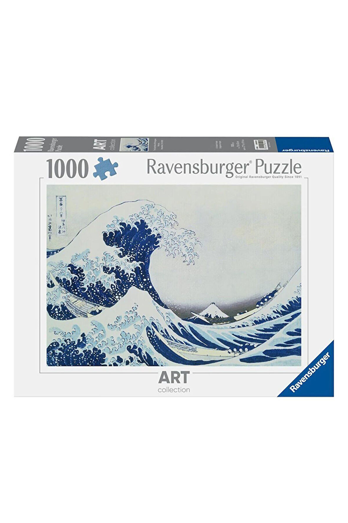 Kız Çocuk Oyuncak 120001072 Kanagawa Dalgası 1000 parça Ravensburger Puzzle Eğitici