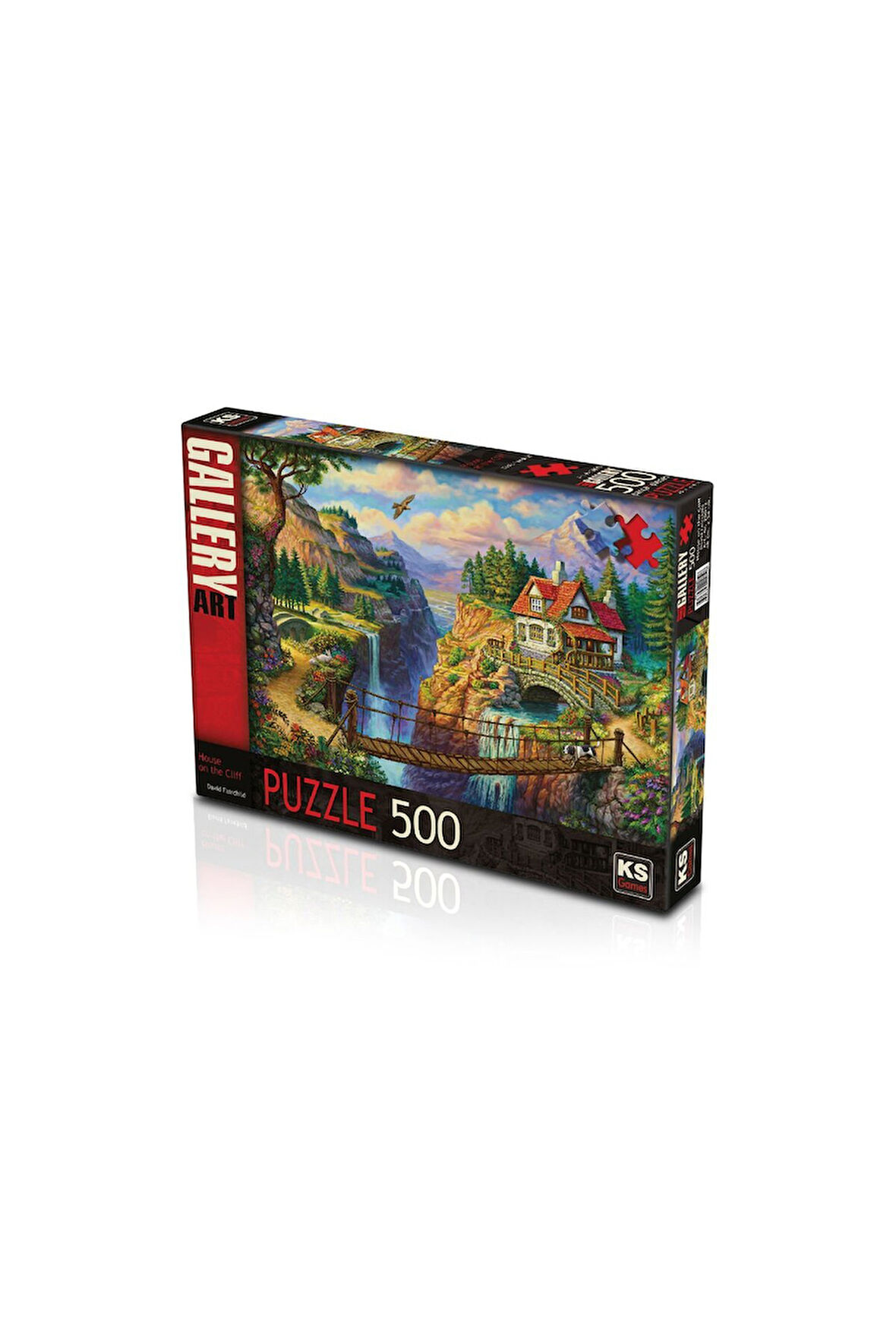 Kız Çocuk Oyuncak KS Puzzle 500 Parça House On The Cliff Erkek Çocuk Oyuncak Eğitici Oyuncaklar