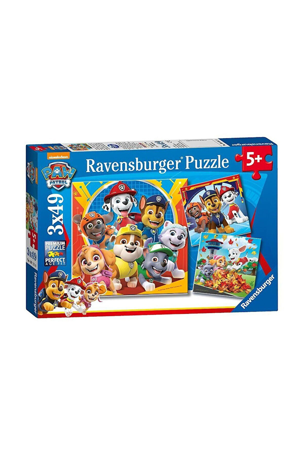 Kız Çocuk Oyuncak 50482 Paw Patrol 3x49 parça Ravensburger Puzzle Erkek Çocuk Oyuncak Eğitici Oyunca