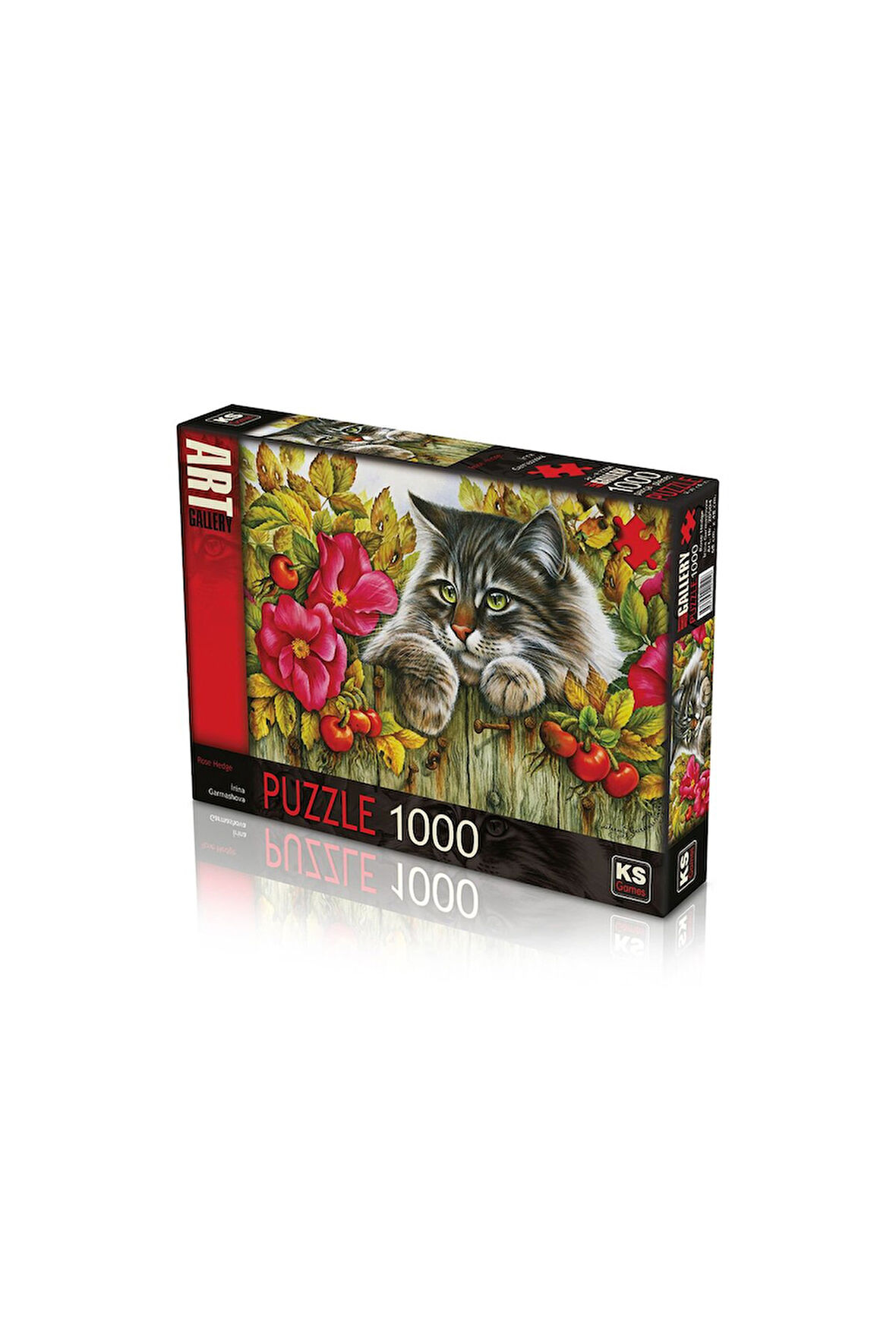 Kız Çocuk Oyuncak KS Puzzle 1000 Parça Rose Hedge Güllü Çit Erkek Çocuk Oyuncak Eğitici Oyuncaklar