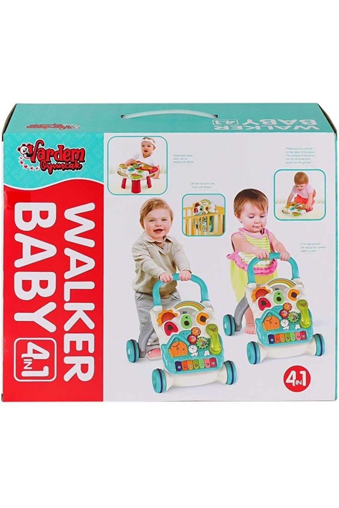 Kız Çocuk Oyuncak PİYANOLU 4 İN 1 BEBEK YÜRÜTEÇ Erkek Çocuk Oyuncak Eğitici Oyuncaklar