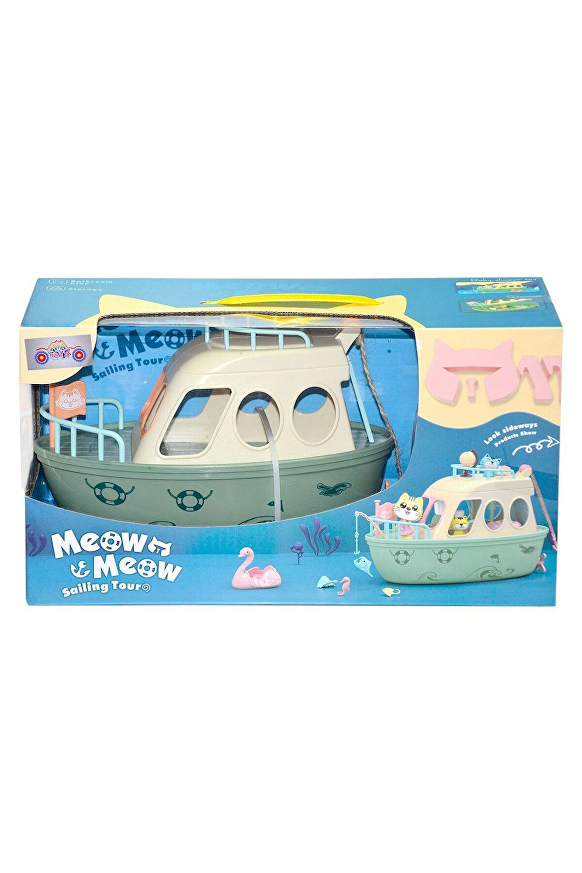 Kız Çocuk Oyuncak HY-089C3 Meow Meow Tekne -Ayatoys Erkek Çocuk Oyuncak Eğitici Oyuncaklar