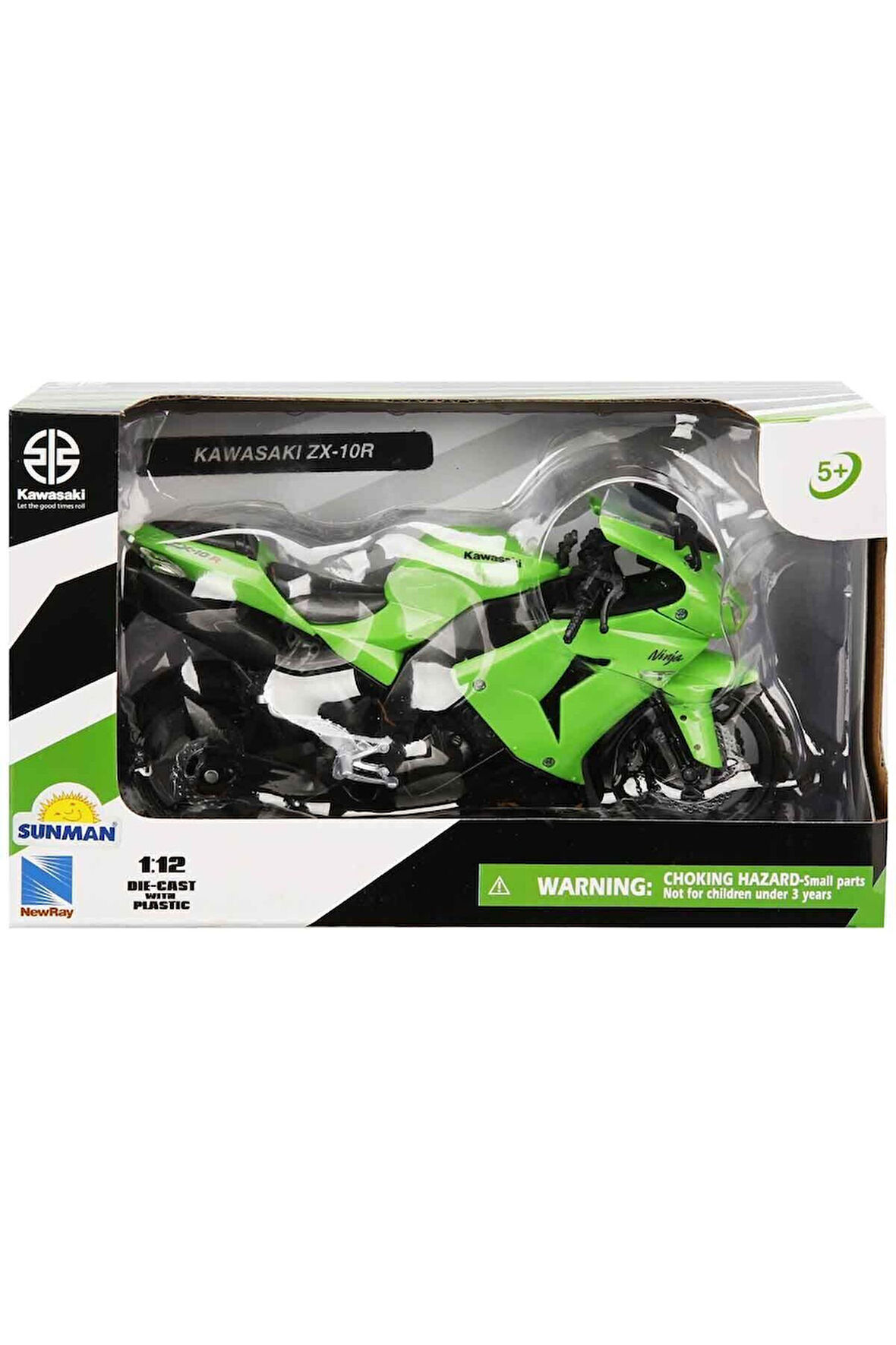 Kız Çocuk Oyuncak 42447 SUN-Kawasakı ZX-10R 2006 Yeşil 1:12 Erkek Çocuk Oyuncak Eğitici Oyuncaklar