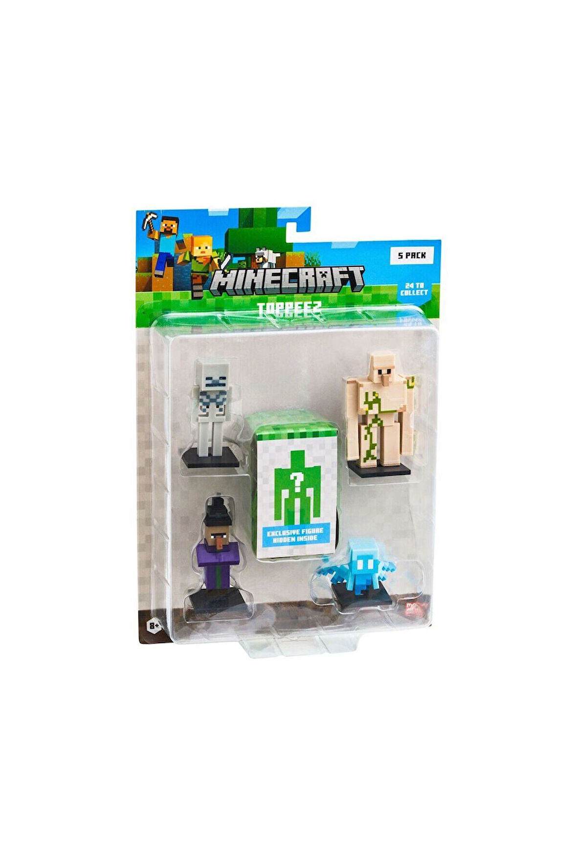 Kız Çocuk Oyuncak PMI MC2040 Minecraft 3D Figür Toppeez 5li Set Erkek Çocuk Oyuncak Eğitici Oyuncakl