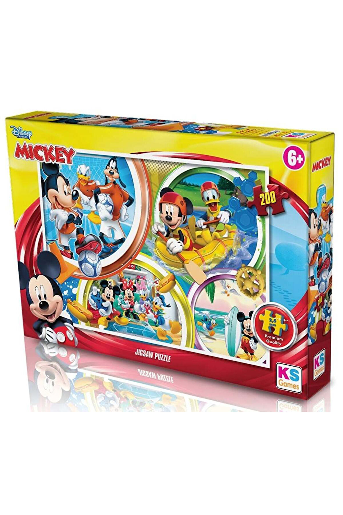 Kız Çocuk Oyuncak KS Puzzle 200 Parça Mickey Mouse Erkek Çocuk Oyuncak Eğitici Oyuncaklar
