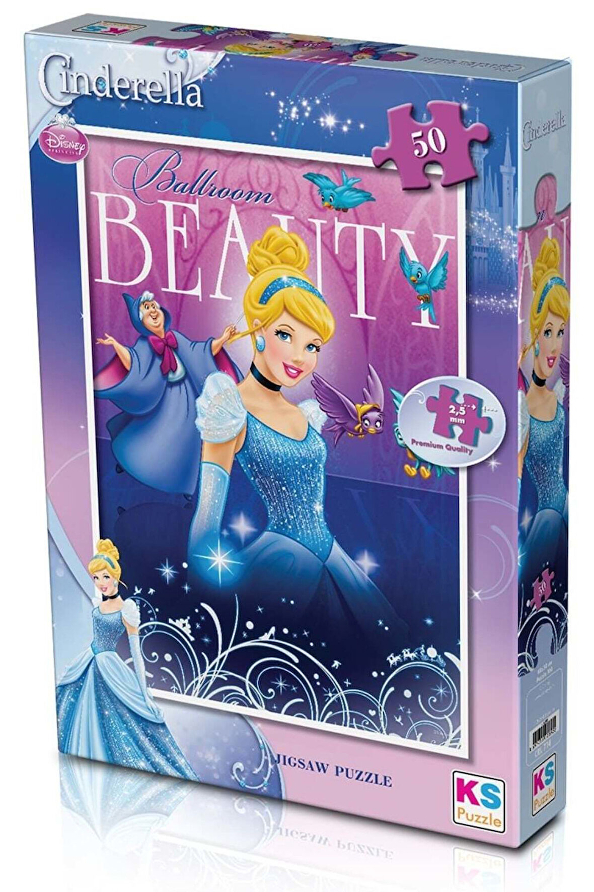 Kız Çocuk Oyuncak KS Puzzle 50 Parça Cinderella Erkek Çocuk Oyuncak Eğitici Oyuncaklar