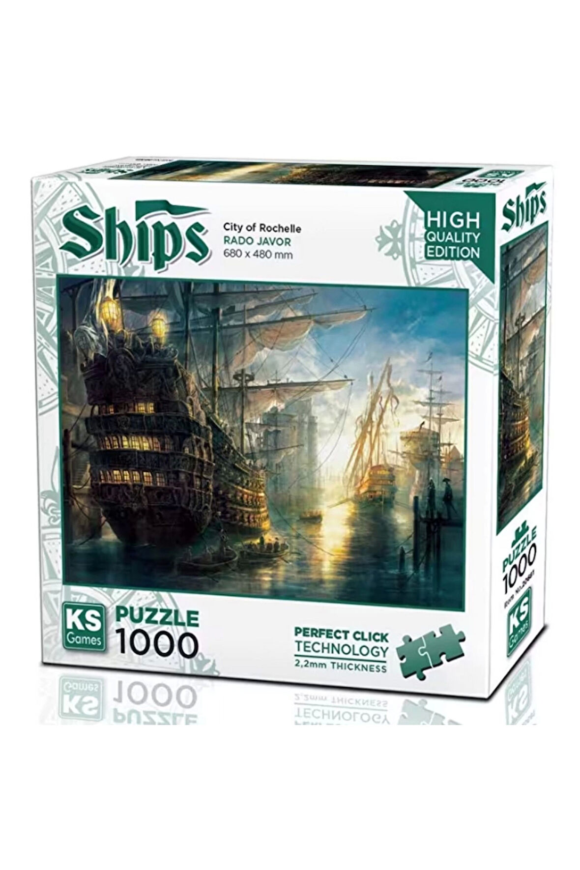 Kız Çocuk Oyuncak Ks Games City of Rochelle Puzzle 1000 Parça 20681 Erkek Çocuk Oyuncak Eğitici Oyun
