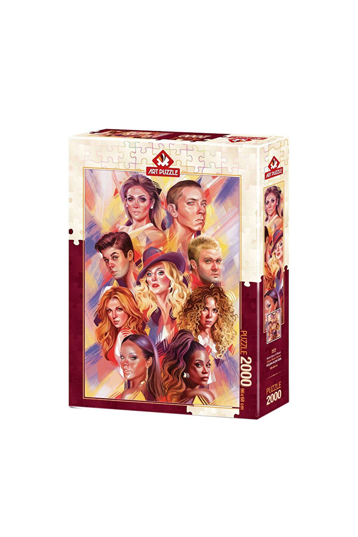 Kız Çocuk Oyuncak 5474 Art Puzzle Dünya Müzik Starları 2000 parça Puzzle / +15 y