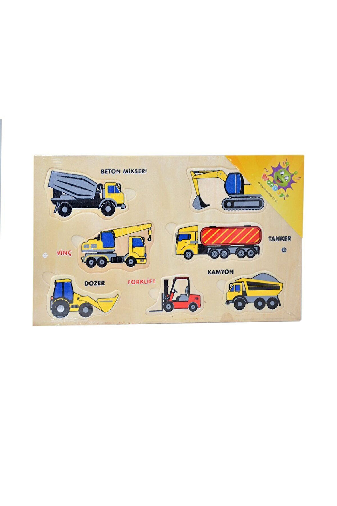 Kız Çocuk Oyuncak 109 Woodoy Yapboz İş Makineleri Erkek Çocuk Oyuncak Eğitici Oyuncaklar