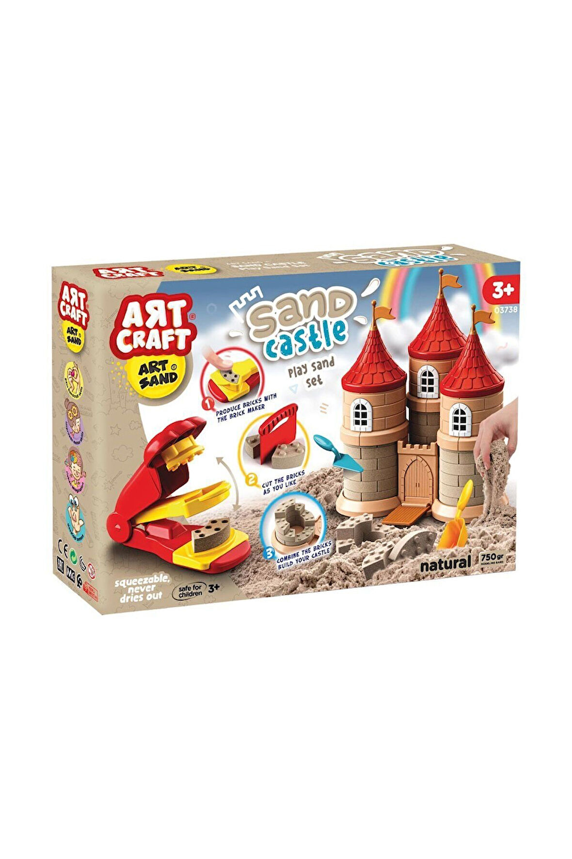 Kız Çocuk Oyuncak 03738 Peri Masalı Kum Oyun Seti 750 gr Erkek Çocuk Oyuncak Eğitici Oyuncaklar