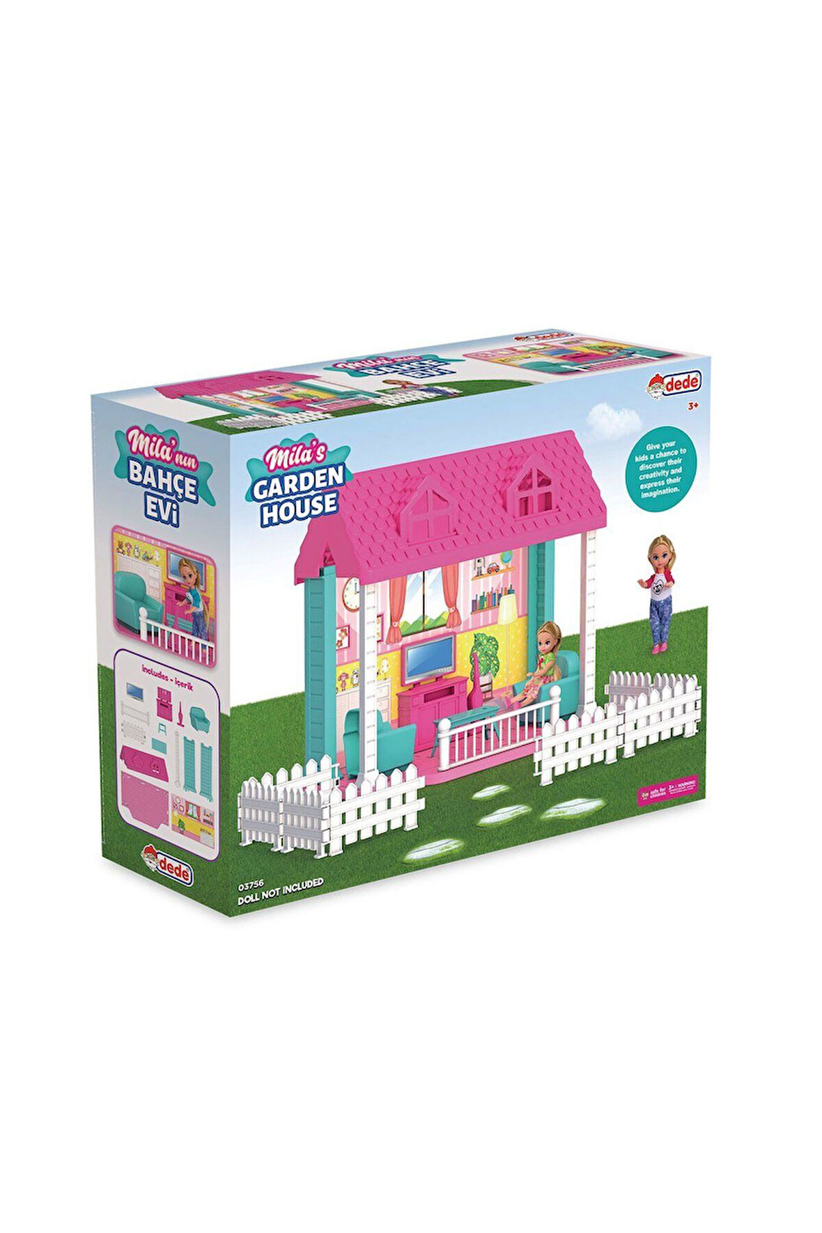 Kız Çocuk Oyuncak 03756 Milanın Bahçe Evi -Dede Erkek Çocuk Oyuncak Eğitici Oyuncaklar