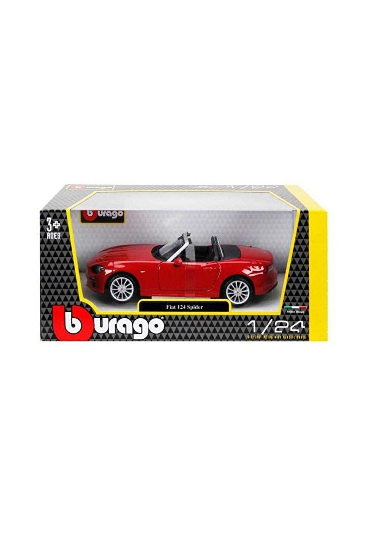 Kız Çocuk Oyuncak 21083 Burago 1:24 Fiat 124 Spider Model Araba Erkek Çocuk Oyuncak Eğitici Oyuncakl