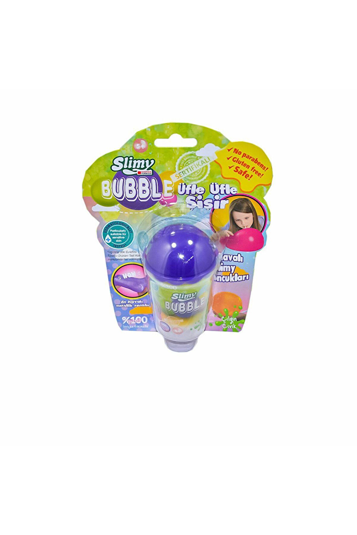 Kız Çocuk Oyuncak 32520 Slimy Bubble Blister Card Erkek Çocuk Oyuncak Eğitici Oyuncaklar